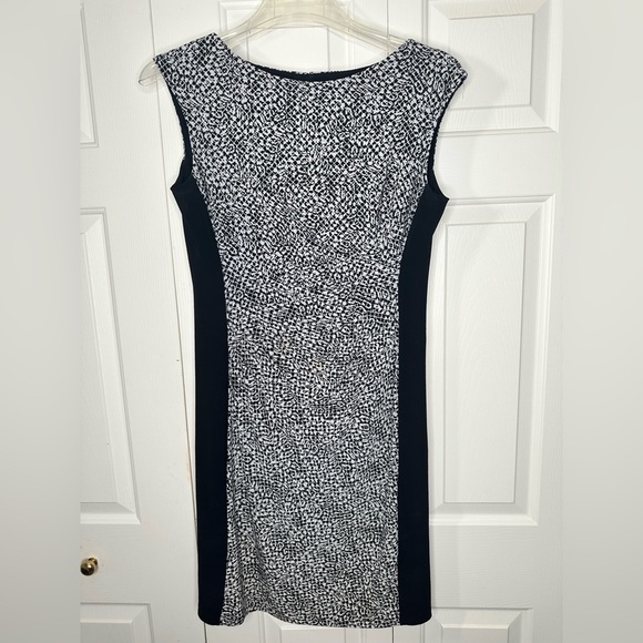 Lauren Ralph Lauren Dresses & Skirts - Ralph Lauren Women's Dress Black White Abstract Sleeveless Stretch Fit 12